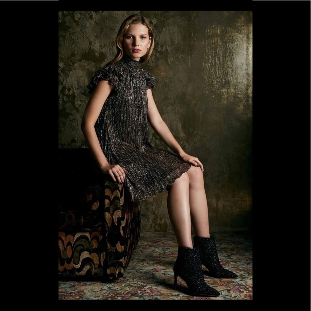 BRAND NEW Sam Edelman tulle & suede bootie